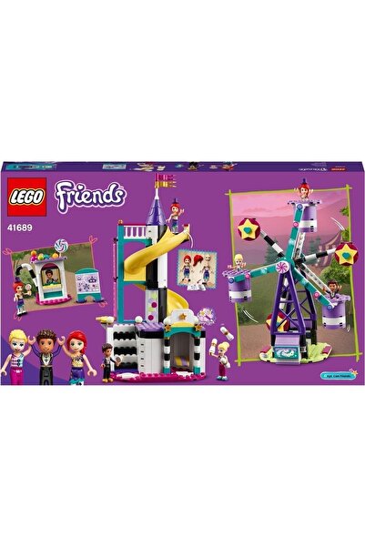 LEGO Friends Magic Ferris Wheel & Slide 41689 - مجموعة تحتوي على 3 دمى صغيرة (545 قطعة)