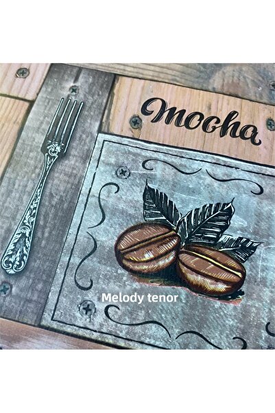 polset Lined Cup Coffee Printed Non-Slip Pvc Round Oilcloth Tablecloth