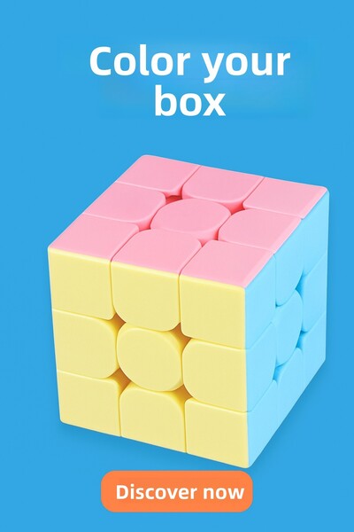 Luminoo مكعب الذكاء السحري بألوان الباستيل 3×3×3، 6 قطع، للأعمار 3 سنوات فما فوق