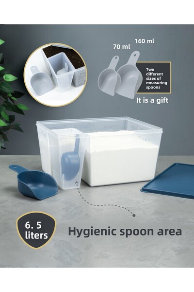 Decobella Flour and Sugar Container (with Measuring Spoon)