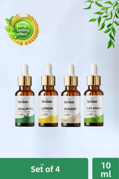 Gardone مجموعة عضوية مكونة من 4 قطع، غطاء بقطارة، زيت نباتي طبيعي 100% نقي وط...