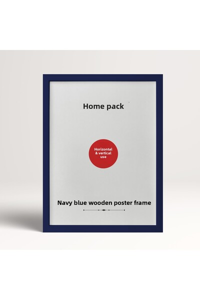 HOMEPACK 20X30 cm Blue Wooden Framed Poster Frame, Blank Frame, Blue-Frame-20X30