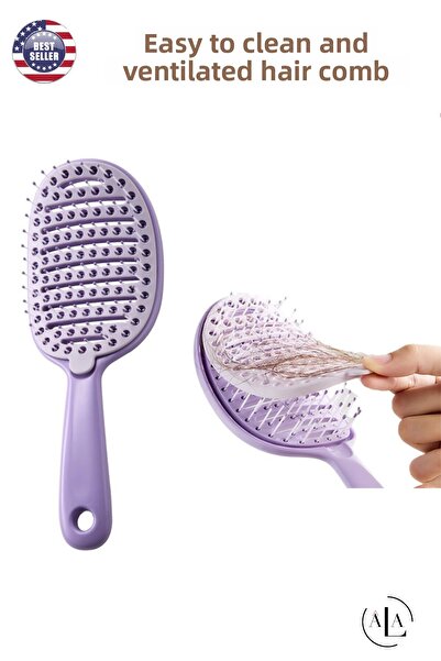 alastore Βούρτσα μαλλιών Εύκολος καθαρισμός Αεριζόμενη χτένα μαλλιών Χτένα ανοίγματος και χτένασης