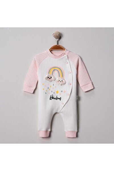 mandalinsbaby Rainbow Printed Baby Girl Romper