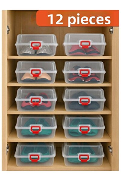 Viyalente 12 Pieces Women's Transparent Shoe Storage and Protection Box Lady ...