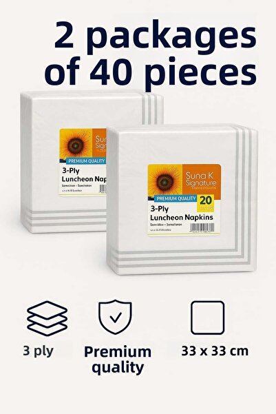 CKM silikon Suna K Signature Collection – Servetele cu model premium cu 3 str...