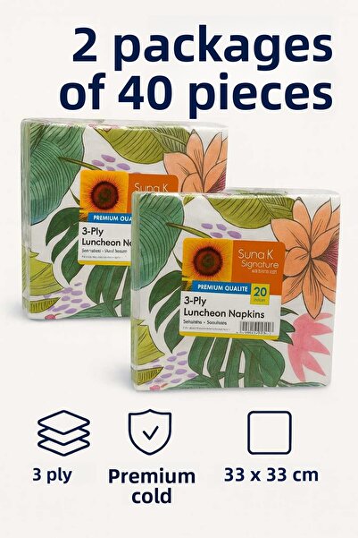 CKM silikon Suna K Signature Collection – Servetele cu model premium cu 3 str...