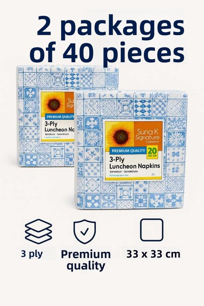 CKM silikon Suna K Signature Collection – Servetele cu model premium cu 3 str...