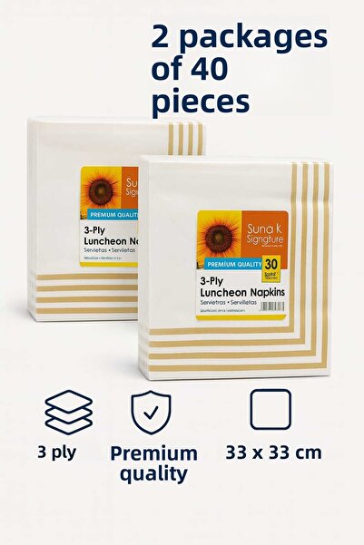 CKM silikon Suna K Signature Collection – Servetele cu model premium cu 3 str...