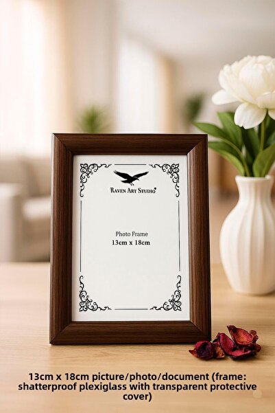 Raven Art Studio Pergamon 13cm x 18cm Imagine Fotografie Document Poster Cadru pentru documente din sticlă plexiglas protejată, rezistentă la spargere