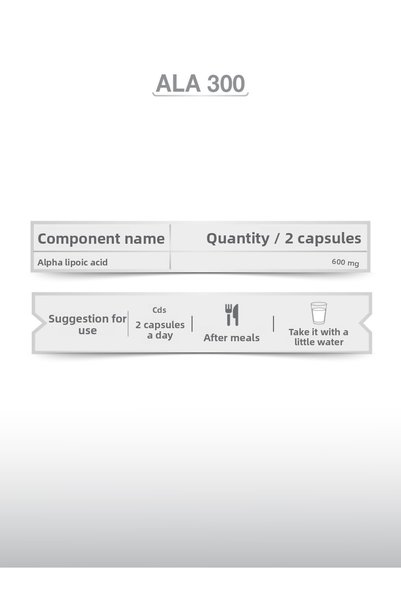 goodday Alpha Lipoic Acid (Ala300) 60 Vegetable Capsules Dietary Supplement
