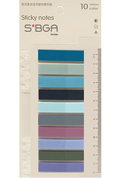 sibga tasarım Transparent Colored Postit Post-it Post It.Bookmark Bookmark Postit Sticker Note Paper 200 Sheets