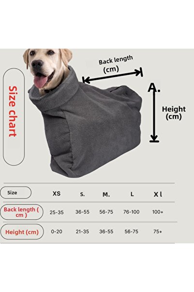 oyapet Dog Drying Coverall Microperformance® Zippered Luxury Towel Bathrobe For Small And Large Breed Dogs