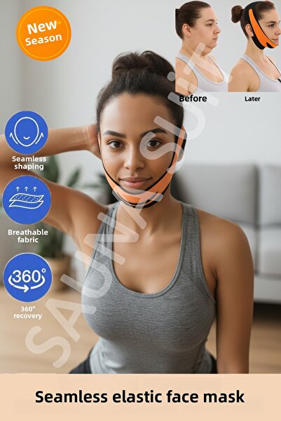 SAUNA SUIT مشد للوجه بشريط للذقن والرقبة ومضاد للتدلي وشد الوجه