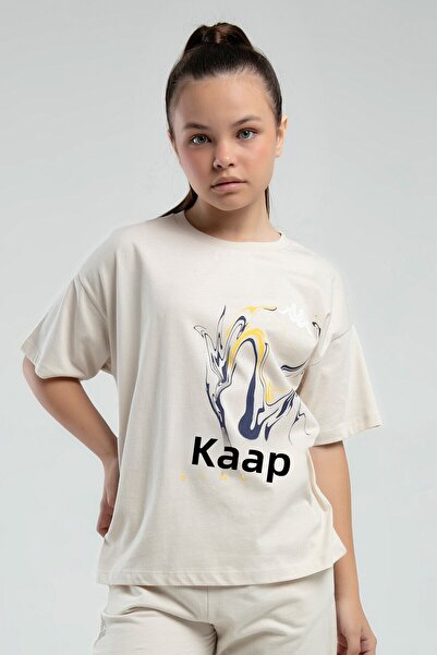 Kappa Girl's Cream T-Shirt