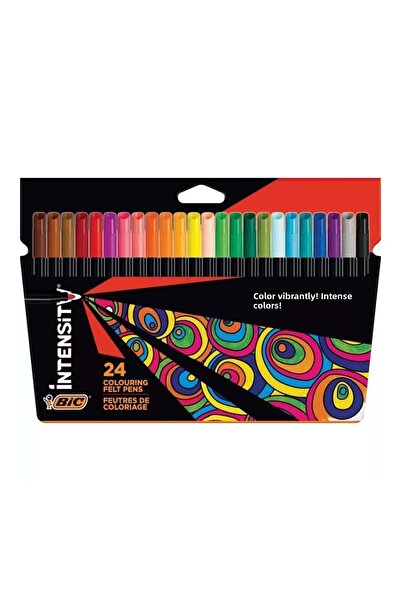 Bic Intensity Felt Tip Marker 24 Colors 978035