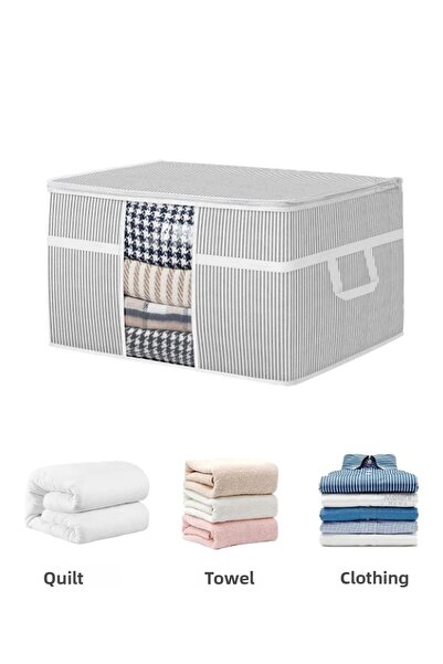 FORSACE 3 Pieces Mega Size Window Clothes Quilt Pillow Storage Bag 75X40X40 cm