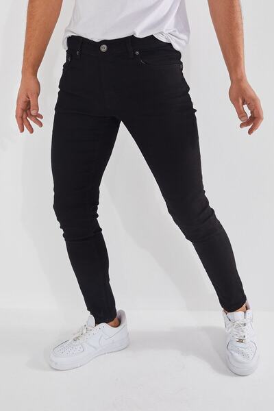 Newtime Чоловічі джинси Slim Fit з еластаном, чорні, прямі