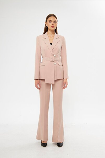 LOVELF Yaka Detaylı İspanyol Paça Takım