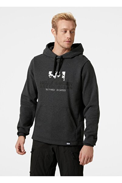 Helly Hansen Суитшърт с качулка и принтиране на Северен ледовит океан