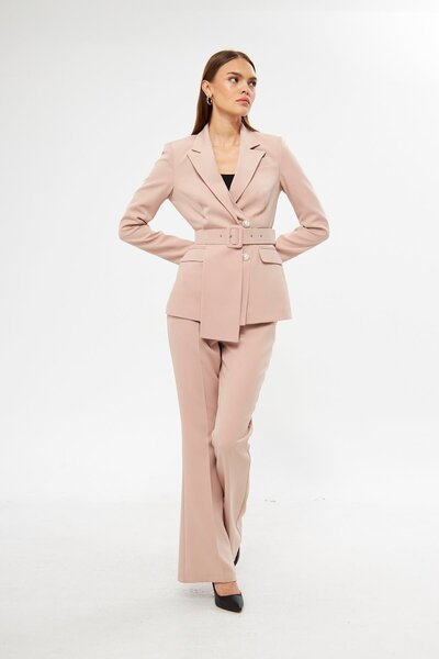 LOVELF Yaka Detaylı İspanyol Paça Takım