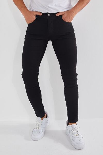 Newtime Чоловічі джинси Slim Fit з еластаном, чорні, прямі