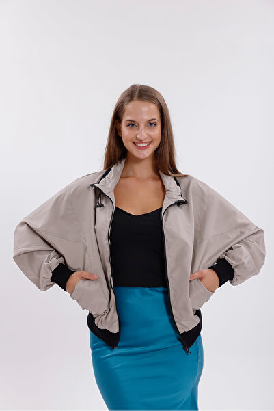 Royalside Кам'яний комір, водо- та вітронепроникний, оверсайз, укорочений, сезонний дощовик, вітровка