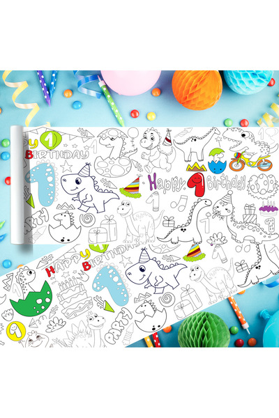 Brithday Toys نشاط الرسم المشترك لعيد الميلاد الأول مع الديناصورات اللطيفة | ...