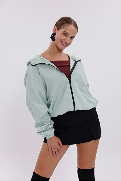 Montland Γυναικείο αδιάβροχο με κουκούλα, αδιάβροχο και αντιανεμικό, με τσέπες, oversize