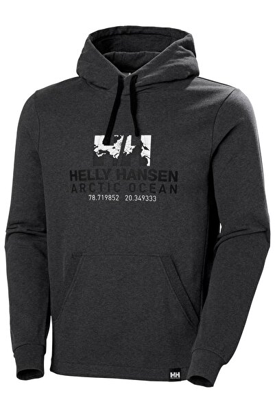 Helly Hansen Суитшърт с качулка и принтиране на Северен ледовит океан