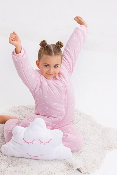 Cantoy Kız Erkek Çocuk Kalın Elyaf Dolgulu Premium Kalite 2.5 Tog Desenli Uyku Tulumu