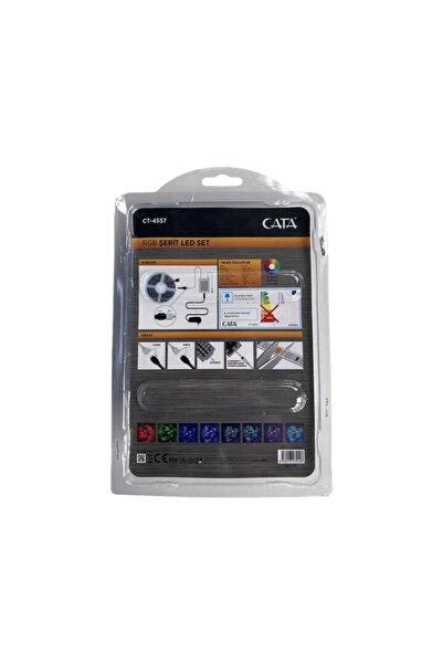 Cata Ct-4557 Rgb Led Strip Set 5 Meter Remote Adapter – Colorful Decorative Light