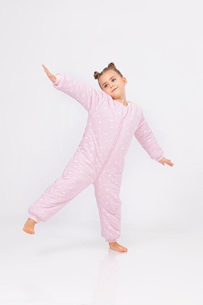 Cantoy Kız Erkek Çocuk Kalın Elyaf Dolgulu Premium Kalite 2.5 Tog Desenli Uyku Tulumu