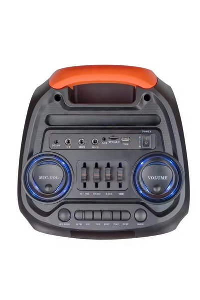 Tastech Party Box Bluetooth Hoparlör Büyük Boy Taşınabilir Şarjlı Kablosuz Hoparlör + Karaoke Mikrofon