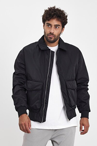 MATTİMODA Yeni Sezon Mevsimlik Siyah Bomber Ceket