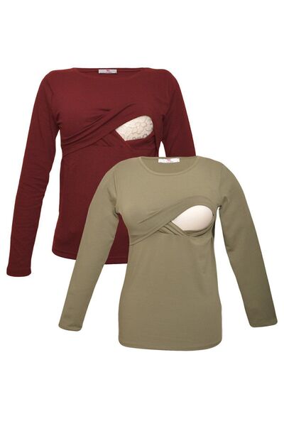 Luvmabelly Myra2703_2707 طقم تيشيرت للرضاعة الطبيعية