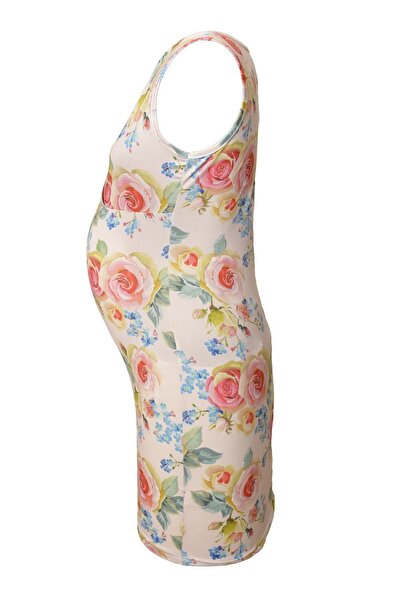 Luvmabelly Maternity 5501 Floral Maternity Breastfeeding Dress