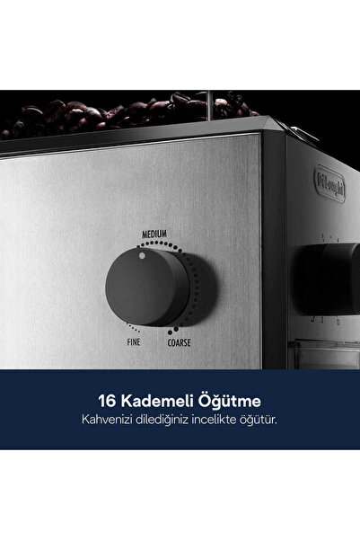 DELONGHİ مطحنة قهوة De'Longhi بشفرة من الفولاذ المقاوم للصدأ
