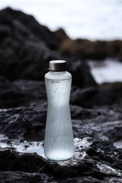 Qmatara Iced White Glass Flask Premium 750cc