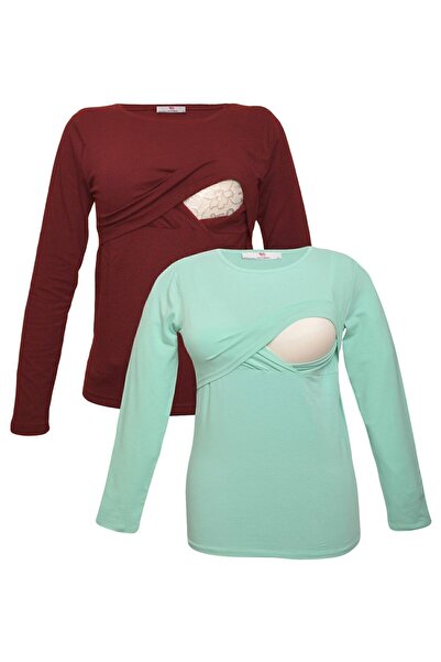 Luvmabelly Myra2703_2706 طقم تيشيرت للرضاعة الطبيعية