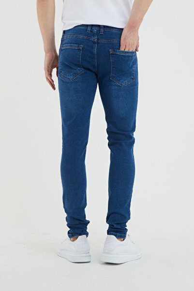 Newtime Чоловічі штани синього кольору з лікрами, облягаючого крою