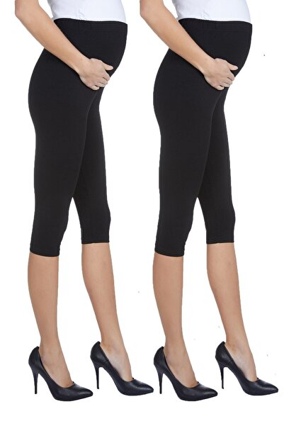 Luvmabelly Myra8003_8010 Σετ κολάν κάπρι εγκυμοσύνης με ρυθμιζόμενη μέση