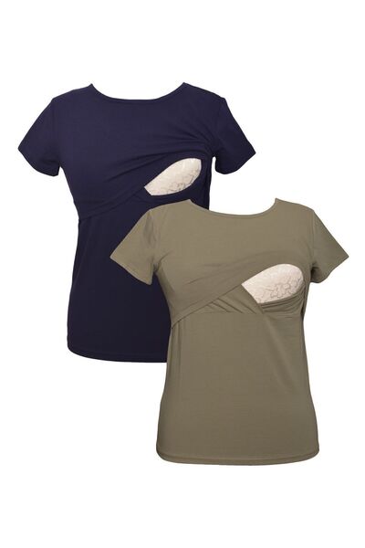 Luvmabelly Myra2504_2505 Breastfeeding T-shirt Set
