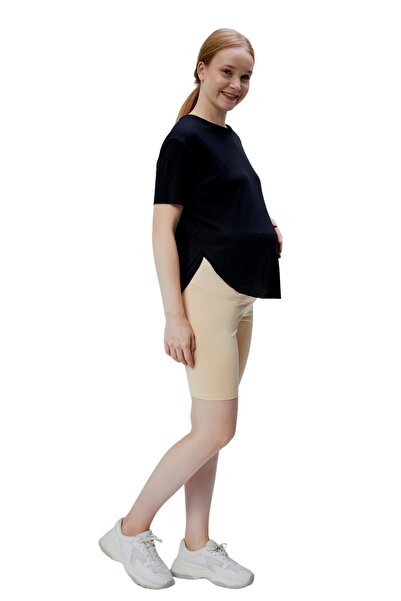 Luvmabelly Maternity 8028 Pamuklu Hamile Şort Tayt