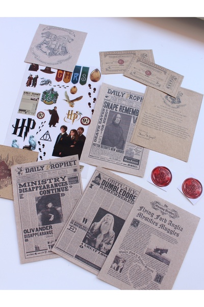 baddin aksesuar مجموعة مجلة هاري بوتر ملصق رصاصة