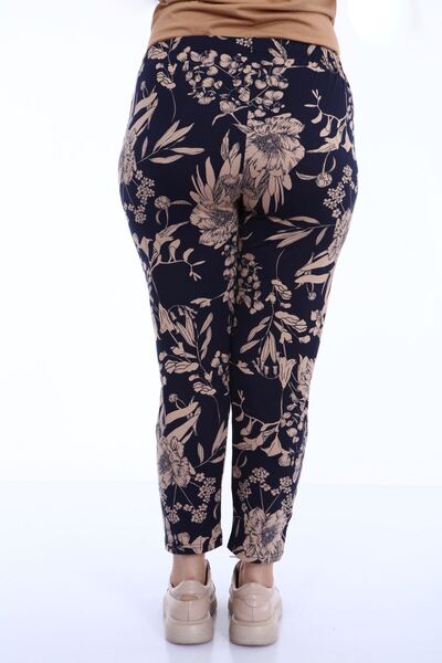 modayız Plus Size Patterned Trousers 22C-1800