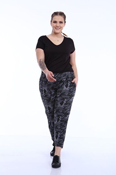 modayız Еластичні штани великого розміру 1D-1798