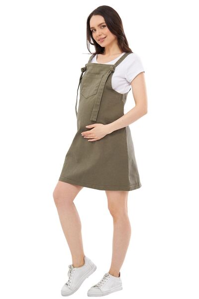 Luvmabelly MYRA6310 Maternity Denim Gilet Dress