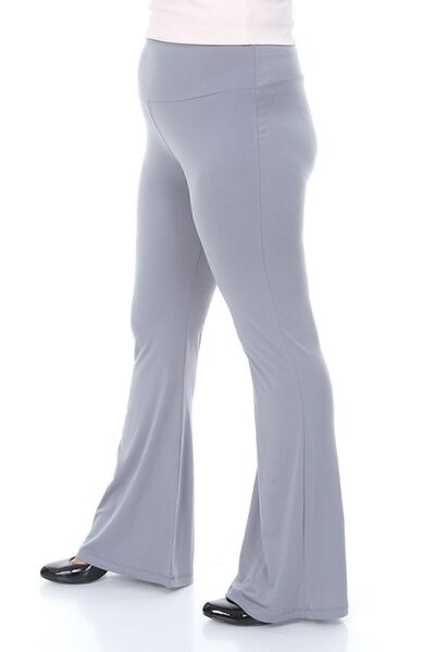 Palena Plna8303 - Sandy Gray Long Spaghetti Trousers