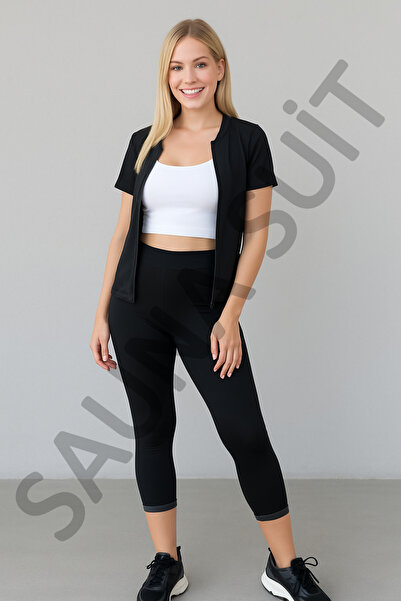 crıtıcman Sauna Suit Eşofman Termal Fermuarlı Maksimum Terleme Eşofmanı